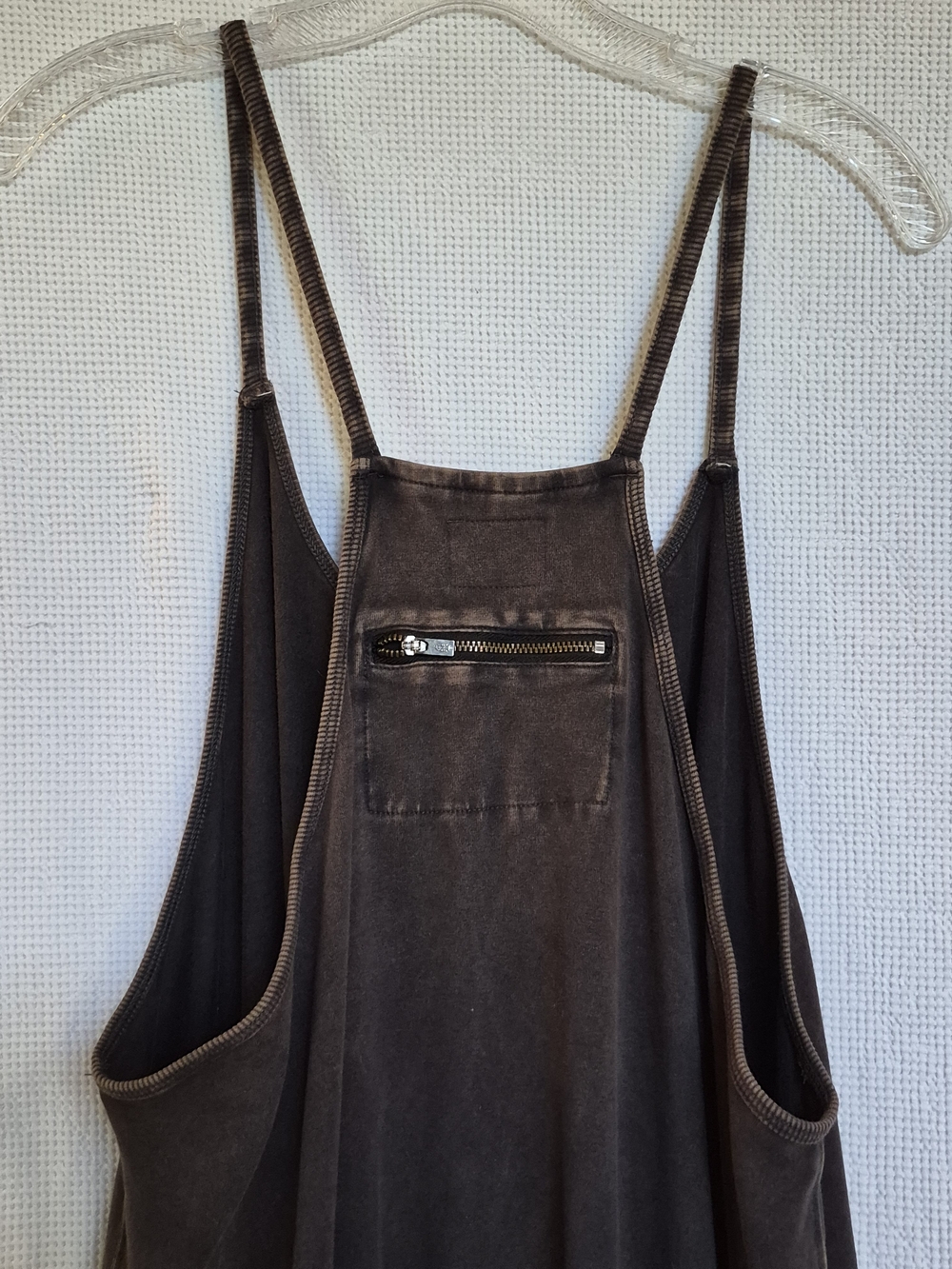 FP Movement by Free People Dark Brown Relaxed Slip Jumpsuit with Pockets - Picture 4 of 13